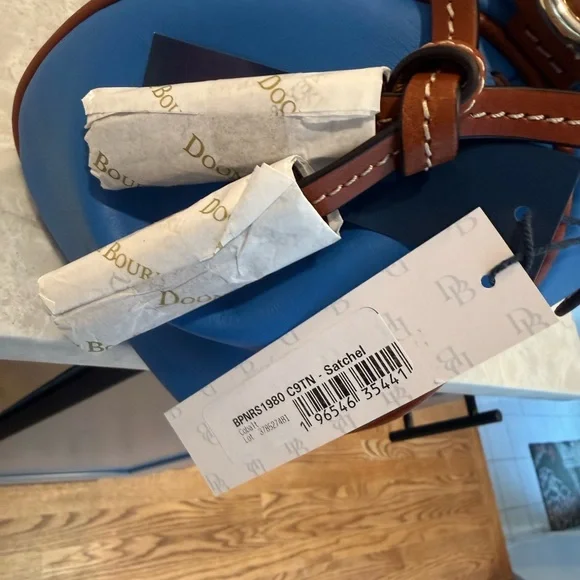 Dooney and Bourke cobalt satchel - Picture 16 of 16